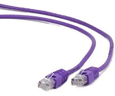GEMBIRD PP12-0.5M/V Gembird patchcord RJ45, cat.5e, UTP, 0.5m, violetinė