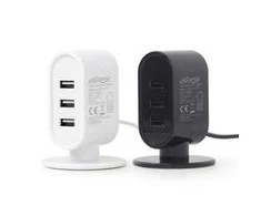 EnerGenie USB Desktop Charger Juodas Baltas Mix