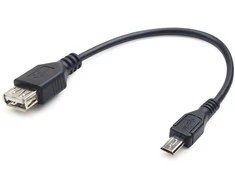 Gembird mUSB B - USB A F laidas, 0.15m,OTG
