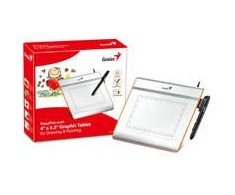 KYE GENIUS EasyPen i405x USB 4x5 colių darbo zonos belaidis slėgiui jautrus rašiklis su 1024 lygiais 28 programuojamomis sritimis