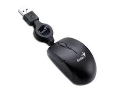 Genius Micro Traveler V2 Pelė su laidu, juoda, 1200DPI