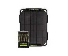 Goalzero „Goal Zero GUIDE 12“ + „NOMAD 5“, juoda, žalia, skaitmeninis fotoaparatas, žibintuvėlis, mobilusis telefonas / išmanusis telefonas, planšetinis kompiuteris, CE, FCC, nikelio-metalo hidrido (NiMH), 2500 mAh, saulės energija varomas, USB