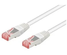Goobay 2m CAT 6 pataisų kabelis, S/FTP (PiMF), baltas
