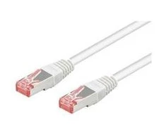 Goobay 2m CAT 6 pataisų kabelis, S/FTP (PiMF), baltas