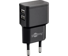 Goobay Maitinimo šaltinis 5V 2.4A - 2xUSB lizdai