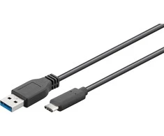 Wentronic Goobay USB 3.0 SuperSpeed kabelis > USB-C™, 0,15 m - USB 3.0 laidas (A tipas) > USB-C laidas (45247)