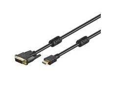 Kabelis DVI-D (18+1) Single Link - HDMI Goobay 5m