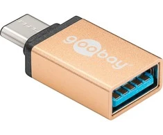 Goobay USB-C – 3.0 adapteris, auksinis