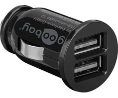 Goobay | Dvigubas USB automobilinis įkroviklis | 58912 | USB mini automobilinis įkroviklis