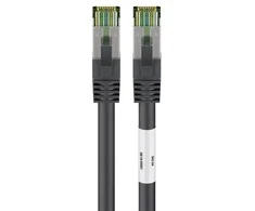 Goobay CAT8.1 S / FTP (PiMF) tinklo kabelis, 1 m, juodas