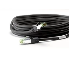 Goobay CAT8.1 S / FTP (PiMF) tinklo kabelis, 1 m, juodas