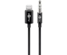 Goobay | 66805 Apple Lightning garso jungties laidas, (3,5 mm) | Apple Lightning vyriškas (8 kontaktų) | 3,5 mm moteriškas (3 kontaktų, stereofoninis)