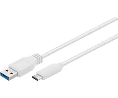 Goobay USB-C to USB A 3.0 cable 67185 USB-C male, USB 3.0 male (type A), 0.5 m, Baltas