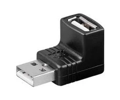 Goobay MANHATTAN 689208 Manhattan didelės spartos USB adapteris nuo vyriškos iki moters, 90 laipsnių