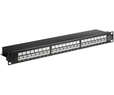 Goobay Patch panel FTP CAT 6A Ekranowan OR19PANEL24CAT6AB