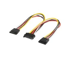 Goobay Maitinimo adapteris 15 kontaktų SATA maitinimui, 2 kietiesiems diskams, 10 cm DELTACO / SATA-15
