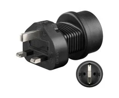 Wentronic Goobay Travel adapteris JK lizdui ir prietaisams su čekišku kištuku ir įžeminimo kaiščiu