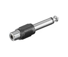Adapteris audio gn. RCA - lizdas 6,35 mm MONO Goobay