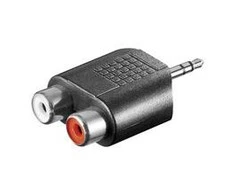 Adapteris audio 2x RCA - Jack 3.5mm STEREO Goobay