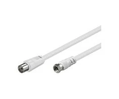 Antenos jungtis gn TV - wt F Goobay Balta 5m