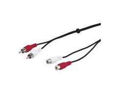 Kabelis Goobay RCA (Cinch) x2 - RCA (Cinch) x2 5m juoda (50027)