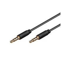Kabelis Goobay Jack 3.5mm - Jack 3.5mm 0.5m juoda (63824)