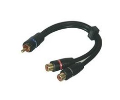 Goobay Linijinis kabelis RCA kištukas – 2xRCA lizdai 0.2m