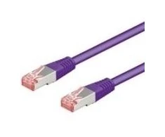 Goobay CAT 6 jungties kabelis, S/FTP (PiMF), violetinis - kabelio ilgis 0,5 m