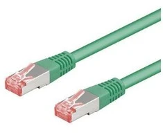 Wentronic Goobay 2m CAT 6 pataisų kabelis, S/FTP (PiMF), žalias