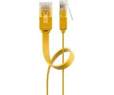 Goobay Kabelis LAN Patchcord CAT 6 U/UTP FLAT geltona 3m