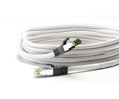 Goobay Goobay CAT 8.1 pleistras kabelis, S / FTP (PiMF), baltas, 2 m - LSZH be halogenų, varinis AWG 24 (55125)