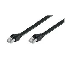 Goobay 5m CAT 6 plokščias kabelis, U/UTP, juodas