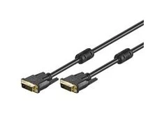 Goobay 2m DVI-D FullHD kabelis Dual Link, juodas