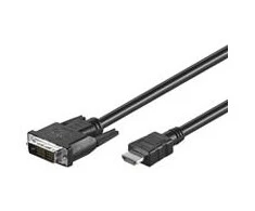 „Goobay“ GB DVI-D-HDMI KABLELIS 3M, DVI-D SINGLE-LINK 18+1 PIN, (BURK)