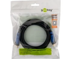 Goobay 2m Premium HDMI™ kabelis su eternetu [4K@60Hz, HDR, ARC]