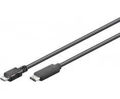 Goobay USB-C – micro-B USB laidas, 0,6 m juodas (JAB-2242227)