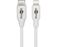 Goobay Lightning - USB-C laidas, 0,5 m, baltas