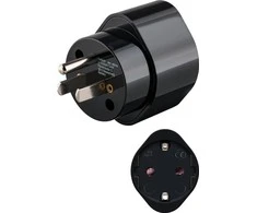 Goobay tinklo adapterio apsauginis kontaktinis lizdas JAV/Japonijos kištukas (F tipas, CEE 7/4) > (B tipas, NEMA 5-15, 3 kontaktų)