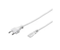 Goobay Type C, CEE 7/16 - C7 maitinimo laidas, 3 m, baltas