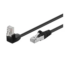 Goobay RJ-45/RJ-45, kat.5e, F/UTP, juoda, 0.5m (94186)