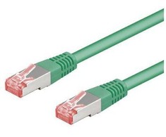 Goobay GB CAT6 S/FTP RJ45 PIMF 0.25M Žalias