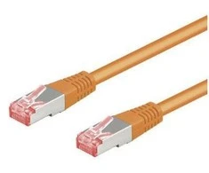 Goobay CAT 6 jungiamasis kabelis, S/FTP (PiMF), oranžinis - Kabelio ilgis 2 m