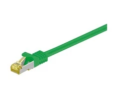 Goobay RJ45 jungiamasis laidas CAT 6A S/FTP (PiMF), 500 MHz, su CAT 7 žaliu kabeliu, žalias, 3 m, 3 m, Cat7, S/FTP (S-STP), RJ-45, RJ-45, žalias
