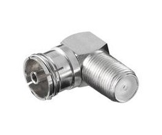 Goobay goobay F-Adapteris Buchse->Koaxial mėlynas 90° - 12237