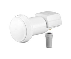 Wentronic „Goobay“ universalus vieno LNB, baltai pilkas - skaitmeninis SAT LNB (DVB-S2) 1 abonentui (4K / HDTV / 3D priėmimas) (67269)