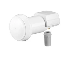 Wentronic „Goobay“ universalus vieno LNB, baltai pilkas - skaitmeninis SAT LNB (DVB-S2) 1 abonentui (4K / HDTV / 3D priėmimas) (67269)