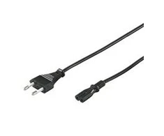 Goobay Type C, CEE 7/16 - C7 maitinimo laidas, 3 m, juodas