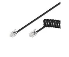 Goobay Telefono kabelis (spiralinis) RJ10, 4m (68002)