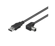 Goobay | USB 2.0 didelės spartos laidas 90° | USB į USB