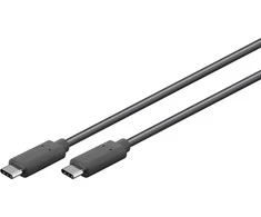 Goobay USB 3.1 kištukas (C tipas) > USB 3.1 kištukas (C tipas) [1,5 m juoda]